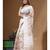 Off-white supernet with embroidery saree with blouse piece