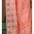 Peach supernet with embroidery saree with blouse piece