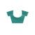 Sea green supernet with embroidery saree with blouse piece