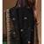 Black supernet with embroidery saree with blouse piece