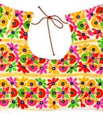 white  hand embroidered cotton blouse