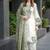 Light Green Color Embroidery And Thread Work Silk Blend Salwar Suit