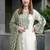 Light Green Color Embroidery And Thread Work Silk Blend Salwar Suit