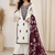 white color embroidery work reyon salwar suit