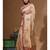 Beige semi- chanderi with embroidery saree with blouse piece