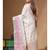 off-white jacquard with embroidery saree with blouse piece