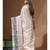 off-white jacquard with embroidery saree with blouse piece