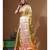 yellow silk blend saree with blouse piece