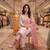 Light Pink Color Embroidery And Thread Work Silk Blend Salwar Suit