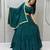 Garba Special Green Cotton Lehenga Choli with Handmade Mirror Work