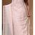 Peach viscose organza with embroideery saree with blouse piece