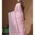 Pink viscose organza with embroideery saree with blouse piece