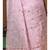 Pink viscose organza with embroideery saree with blouse piece