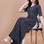 NAVY BLUE BANDHANI FOLI PRINT DESIGN WORK WITH RAYON FABRIC KURTI 