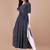 NAVY BLUE BANDHANI FOLI PRINT DESIGN WORK WITH RAYON FABRIC KURTI 