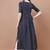 NAVY BLUE BANDHANI FOLI PRINT DESIGN WORK WITH RAYON FABRIC KURTI 