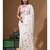 White viscose organza with embroideery saree with blouse piece