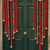 handmade red pom pom beads hanging with golden bells decorative wall hanging for home decoration (pack of 2)