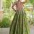 Kora Cotton Navratri Lehenga Choli with Thread Embroidery Gamthi Mirror Work & Latkan - free size
