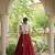 Kora Cotton Navratri Lehenga Choli with Heart Thread Embroidery, Gamthi Mirror Work & Latkan