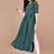 GREEN BANDHANI FOLI PRINT DESIGN WORK WITH RAYON FABRIC KURTI 