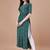 GREEN BANDHANI FOLI PRINT DESIGN WORK WITH RAYON FABRIC KURTI 