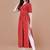RED BANDHANI FOLI PRINT DESIGN WORK WITH RAYON FABRIC KURTI 