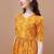 YELLOW BANDHANI FOLI PRINT DESIGN WORK WITH RAYON FABRIC KURTI 