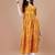 YELLOW BANDHANI FOLI PRINT DESIGN WORK WITH RAYON FABRIC KURTI 
