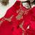 rani pink color embroidery work silk blend  salwar suit