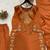 orange color embroidery work silk blend  salwar suit