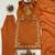orange color embroidery work silk blend  salwar suit