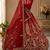 red color Khatali handwork Sequince and Multi Thread and Sequince work silk blend Lehenga Choli set