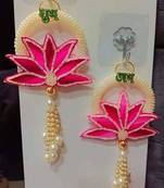 Decorative Shubh Labh Lotus Patch Latkan Hanging | Wall Hanging for Enhance Decor (Pack of 2)