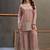 Lavender viscose readymade suit with embroidery work