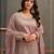 Lavender viscose readymade suit with embroidery work