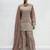 Lavender viscose readymade suit with embroidery work