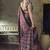 black faux satin printed saree