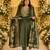 GREEN EMBRODEIRY WORK WITH COTTON BLEND PLUS SIZE KURTI PANT DUPATTA