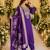 PURPLE EMBRODEIRY WORK WITH COTTON BLEND PLUS SIZE KURTI PANT DUPATTA