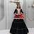 Black Color Gamthi work & mirror work Cotton Navratri Lahenga Kediyu Set