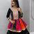 Black Color Gamthi work & mirror work Cotton Navratri Lahenga Kediyu Set
