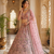 pink color Multi Cotton Thread Dori and Sequins work silk blend Lehenga choli set