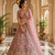 pink color Multi Cotton Thread Dori and Sequins work silk blend Lehenga choli set
