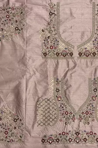 pink color Multi Cotton Thread Dori and Sequins work silk blend Lehenga choli set