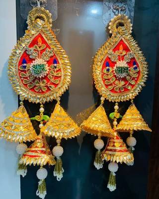 handmade door hanging decorative latkanhome temple office festive decor (pack of 2) 1