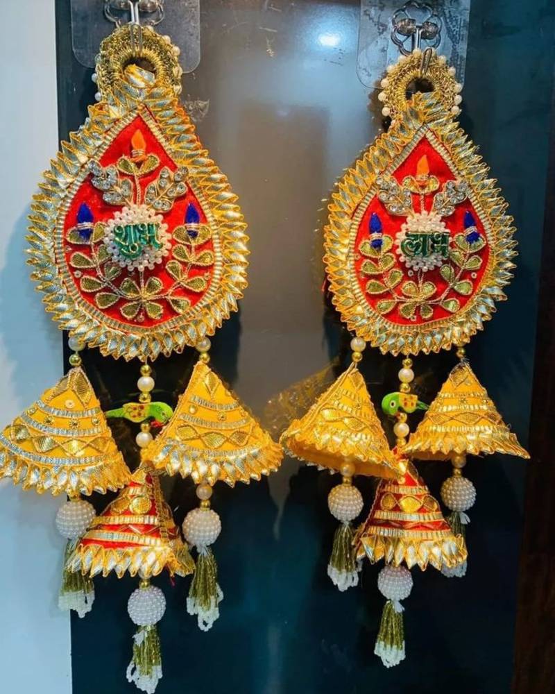 handmade door hanging decorative latkanhome temple office festive decor (pack of 2)