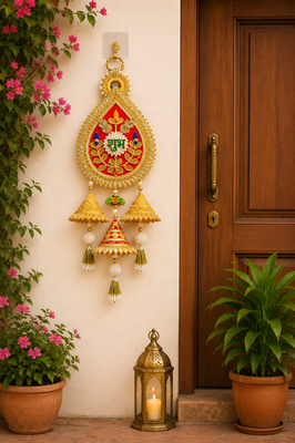 handmade door hanging decorative latkanhome temple office festive decor (pack of 2) 3