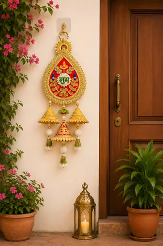 handmade door hanging decorative latkanhome temple office festive decor (pack of 2)
