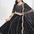 Black Art Silk Embroidered Lehenga Choli